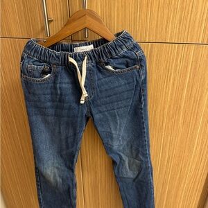 Blue very soft boy’s underlined jeans